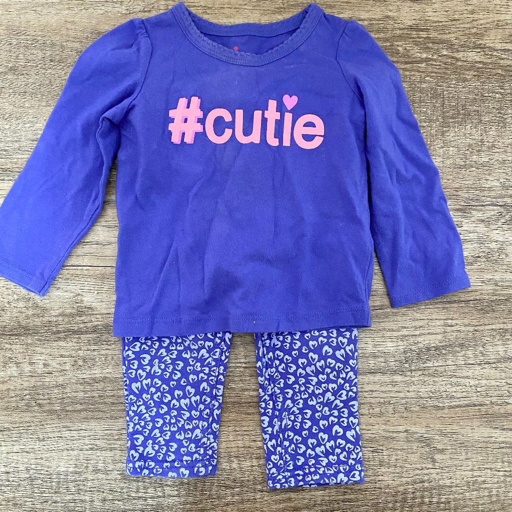 Circo #cutie Long Sleeve Top Leggings Outfit 12M